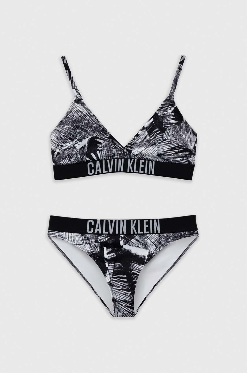 

Детски бански костюм Calvin Klein Jeans в черно, Черен