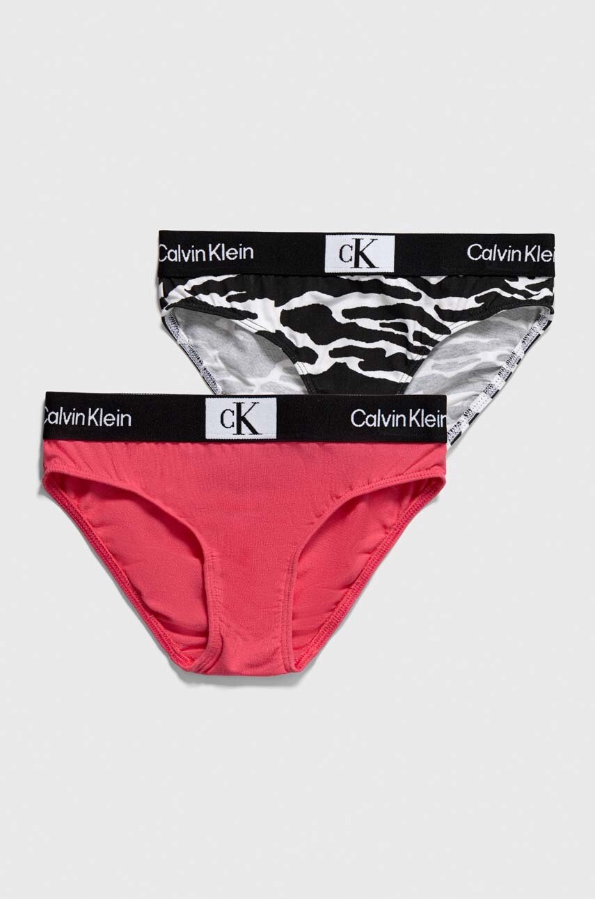 

Детски бикини Calvin Klein Underwear (2 броя) в розово, Розов