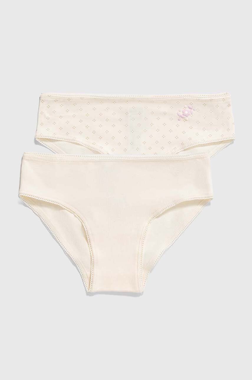 Детские трусы United Colors of Benetton 2 шт цвет бежевый Детские трусы United Colors of Benetton 2 шт цвет бежевый