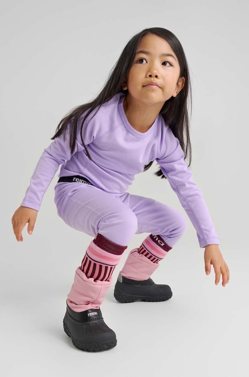Levně Dětské funkční spodní prádlo Reima Lani fialová barva