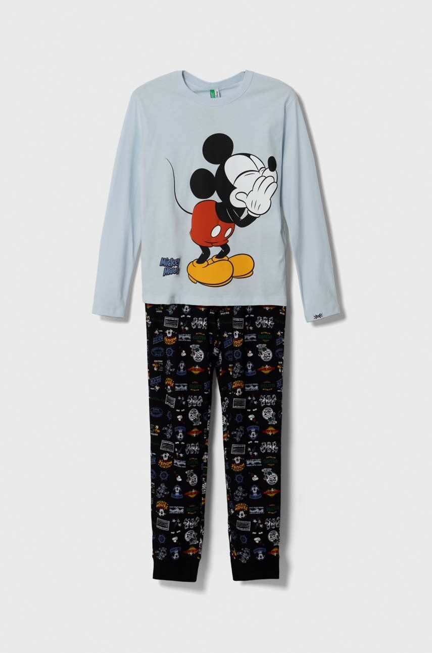 United Colors Of Benetton Pijamale De Bumbac Pentru Copii Cu Imprimeu