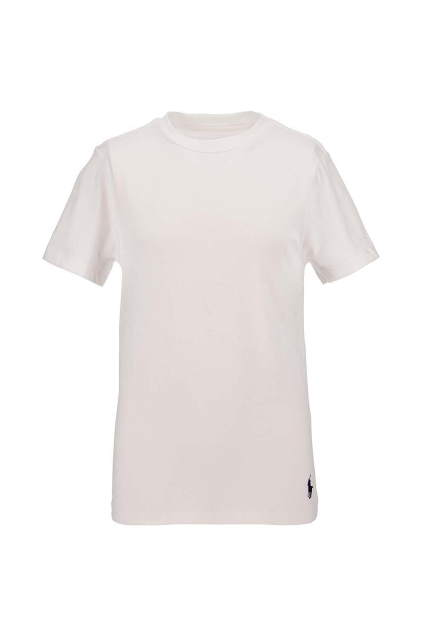 Пижама Polo Ralph Lauren 2 шт цвет белый однотонный