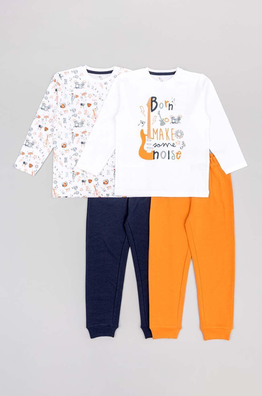 zippy pijamale de bumbac pentru copii 2-pack cu imprimeu
