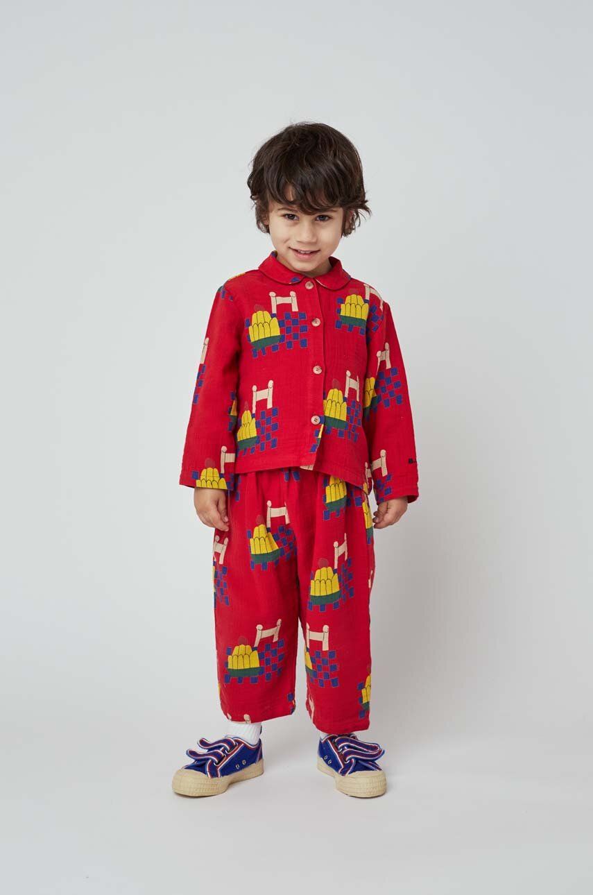 Dětské pyžamo Bobo Choses červená barva - červená