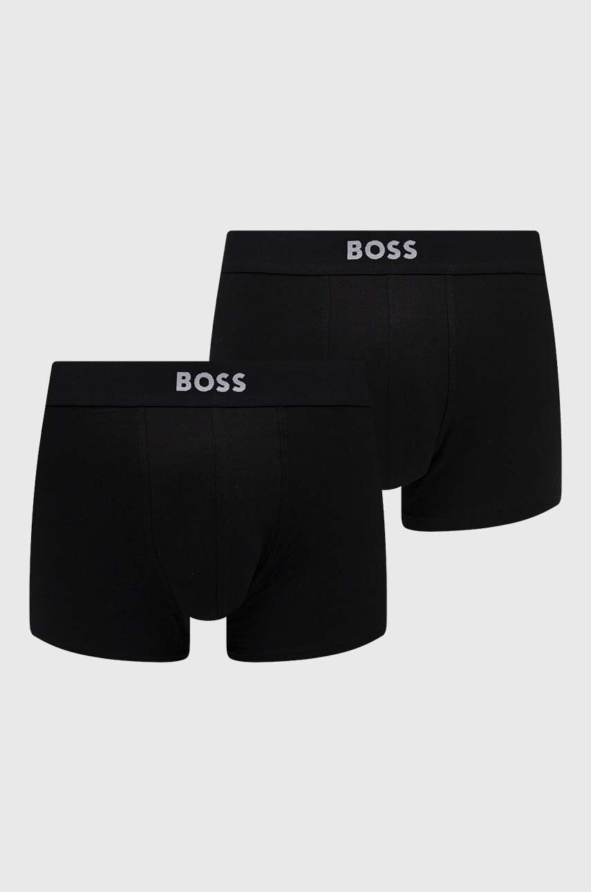 BOSS boxeri 2-pack barbati, culoarea negru