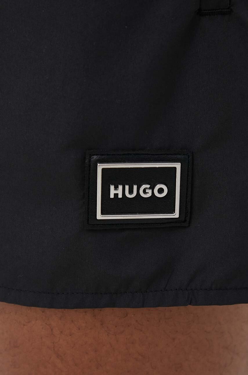 Μαγιό HUGO χρώμα: μαύρο