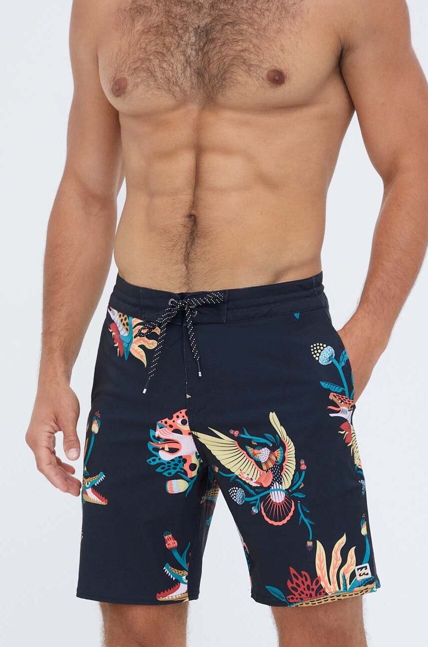 Billabong Pantaloni Scurti De Baie Culoarea Negru