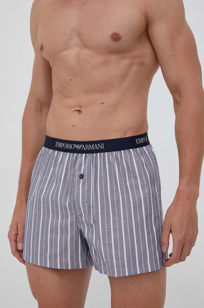 Boxerky Emporio Armani Underwear pánské - modrá -  Hlavní materiál: 100 % Bavlna Páska: 85