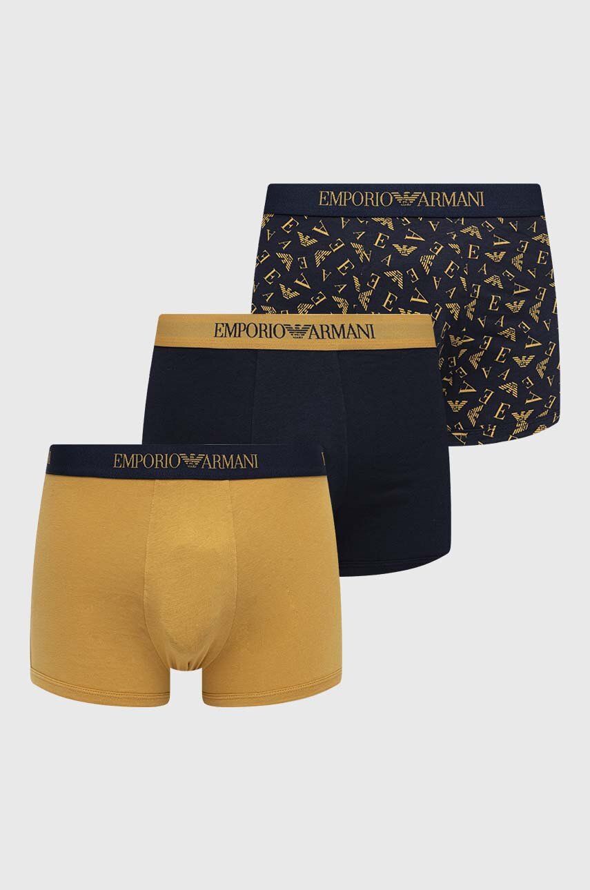 Emporio Armani Underwear boxeri de bumbac 3-pack 3-PACK imagine noua