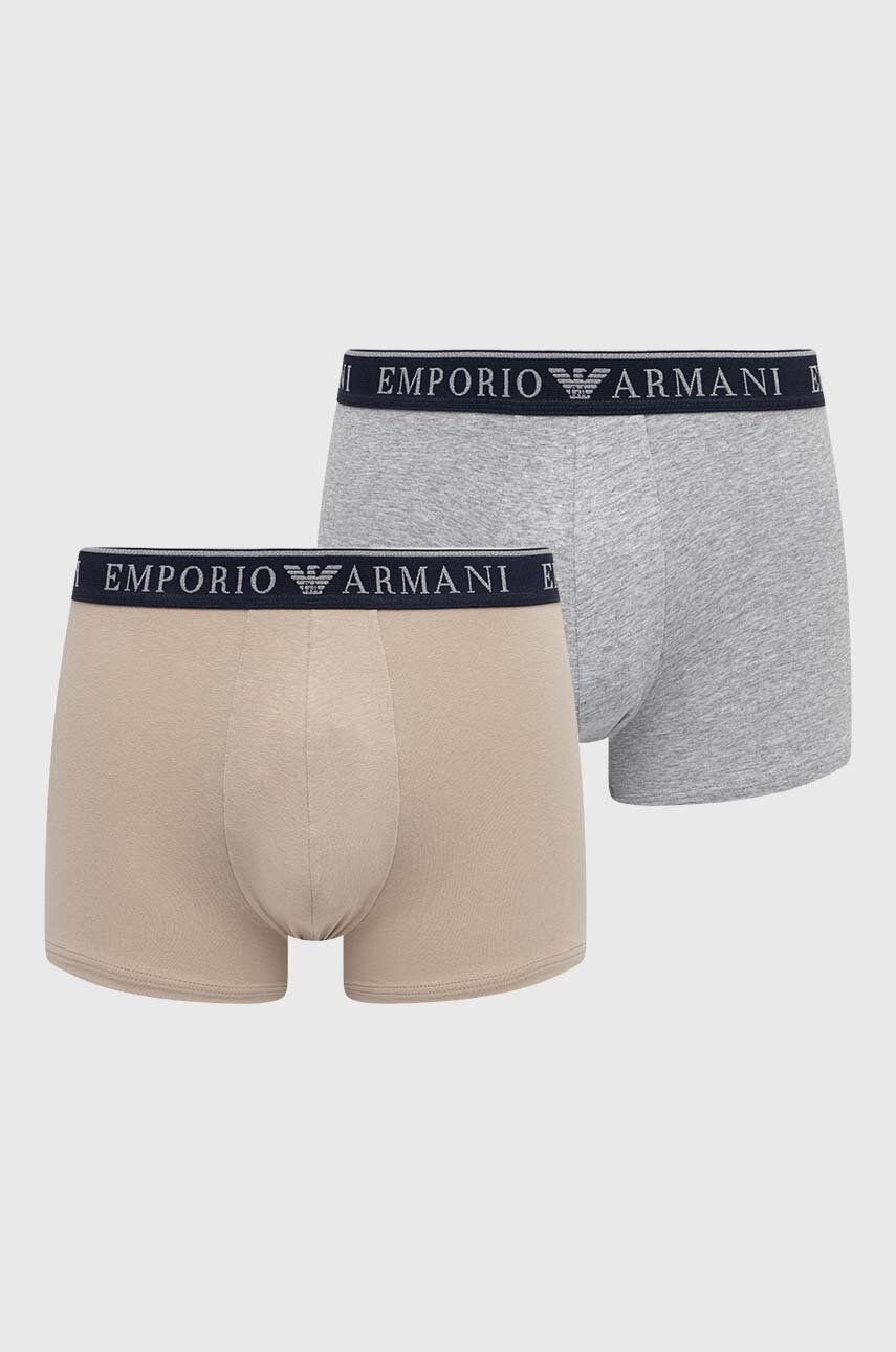 Boxerky Emporio Armani Underwear 2-pack pánské - vícebarevná -  Hlavní materiál: 95 % Bavlna