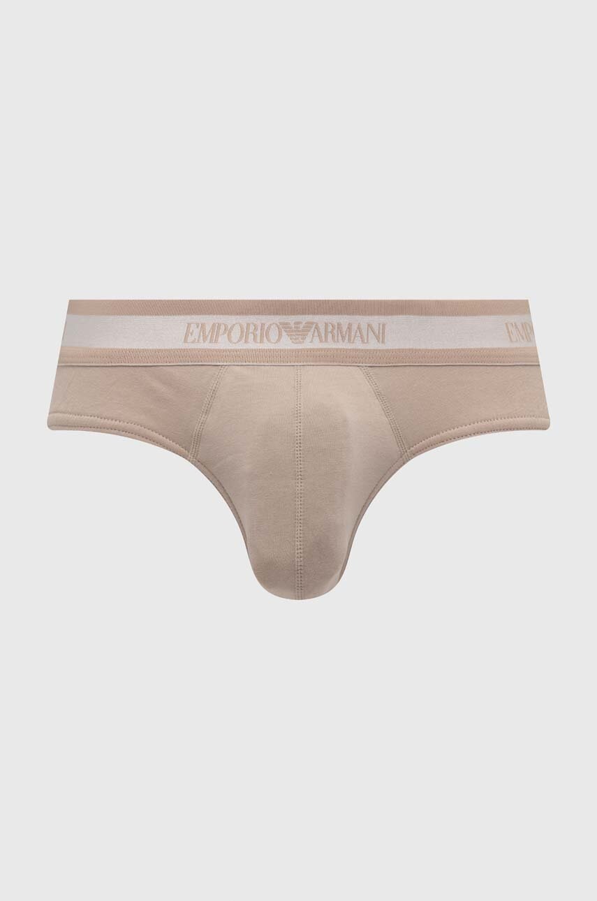 

Сліпи Emporio Armani Underwear чоловічі колір бежевий