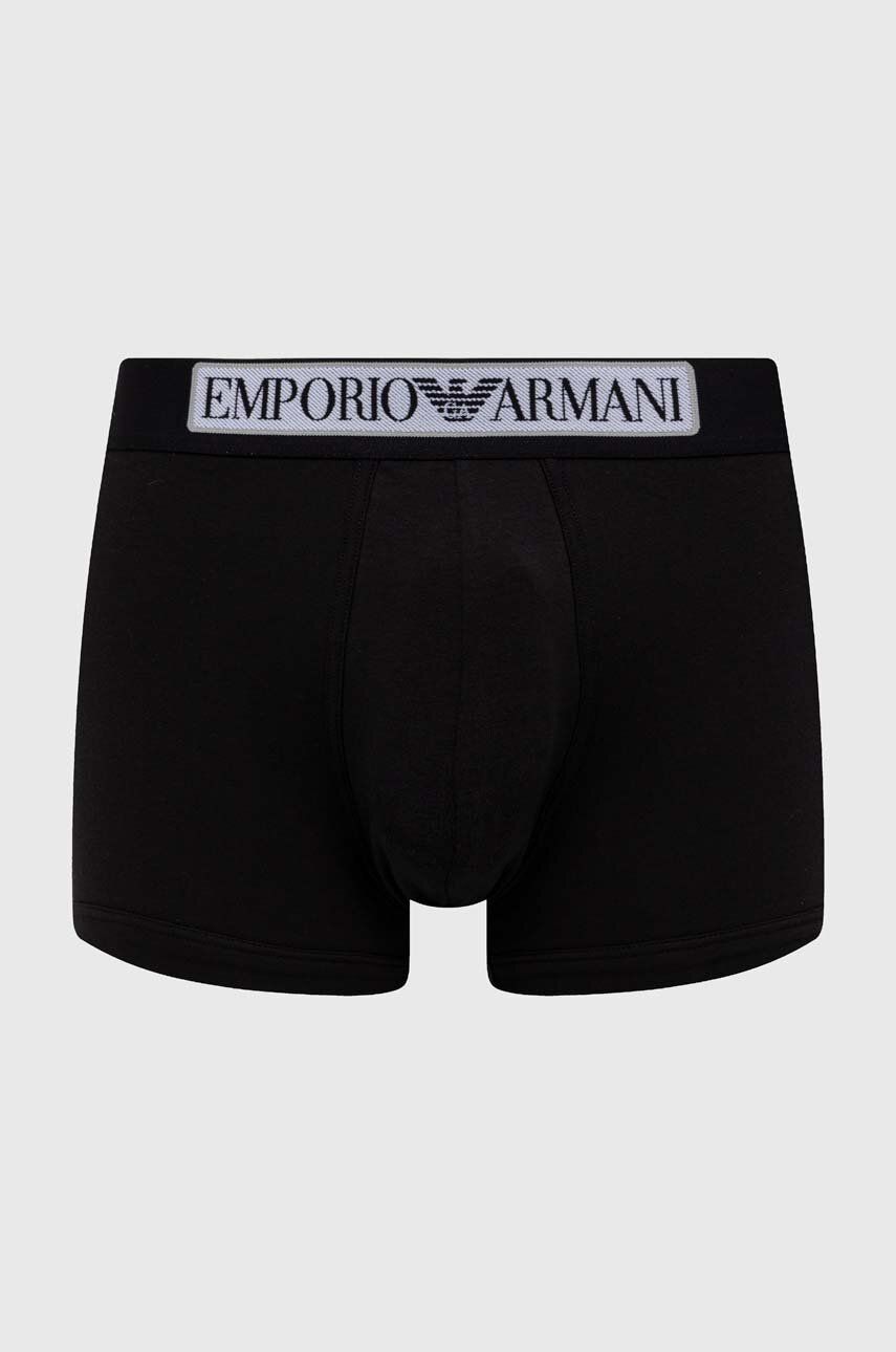 Levně Boxerky Emporio Armani Underwear pánské, černá barva