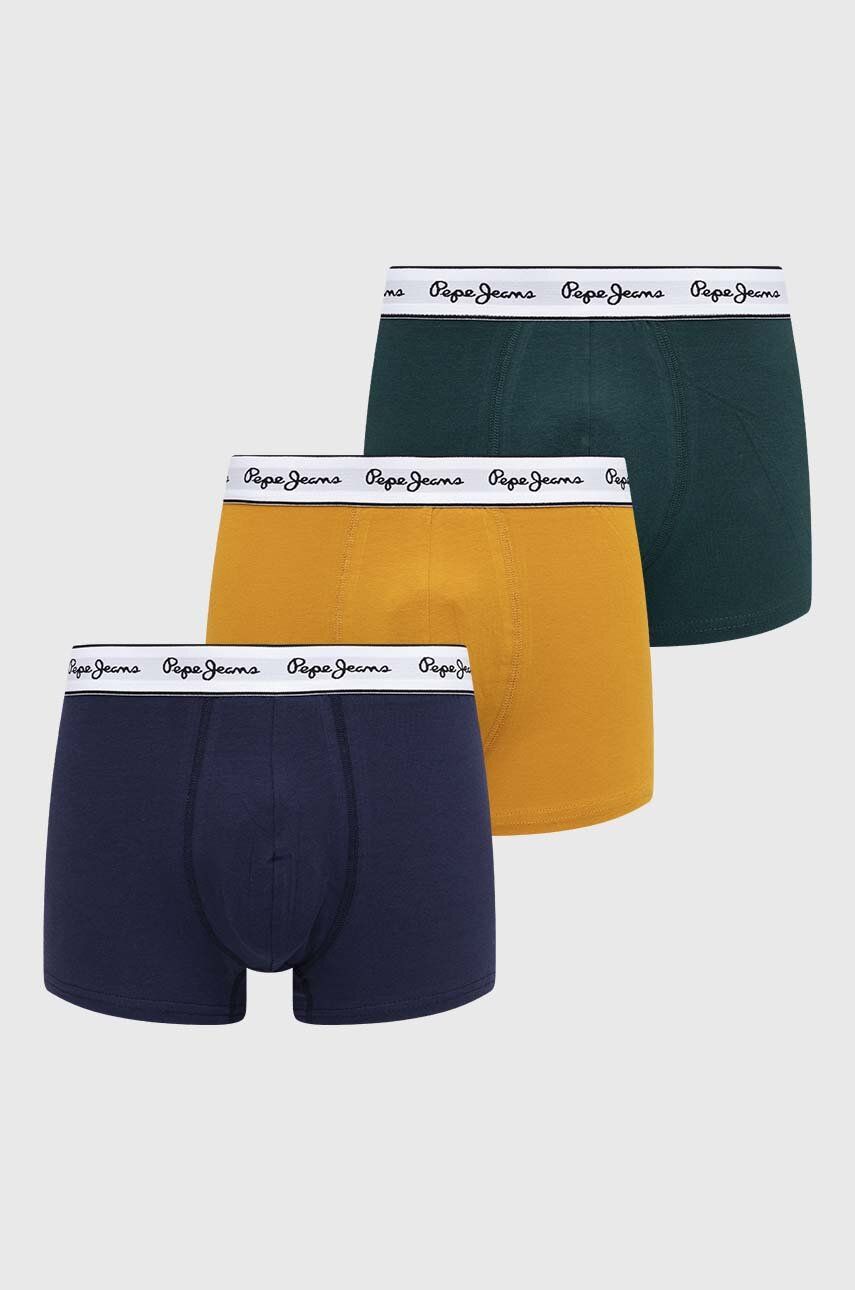 Pepe Jeans boxeri 3-pack barbati, culoarea galben