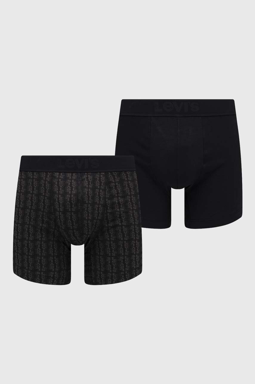 

Боксерки Levi's (2 броя) в черно, Черен