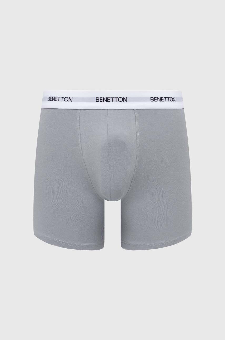 United Colors of Benetton boxeri barbati, culoarea gri