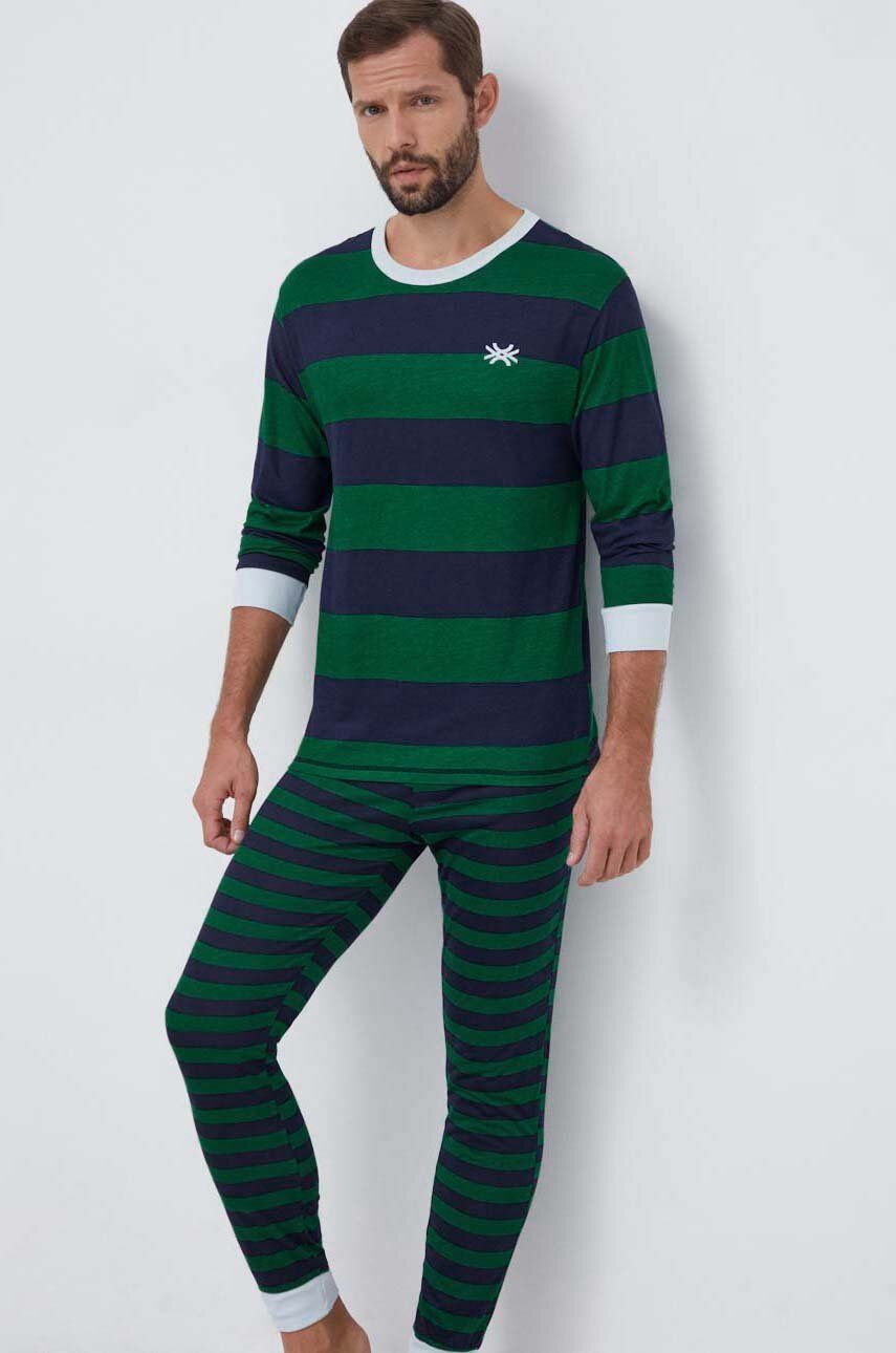 Pyžamo United Colors of Benetton pánska, vzorovaná