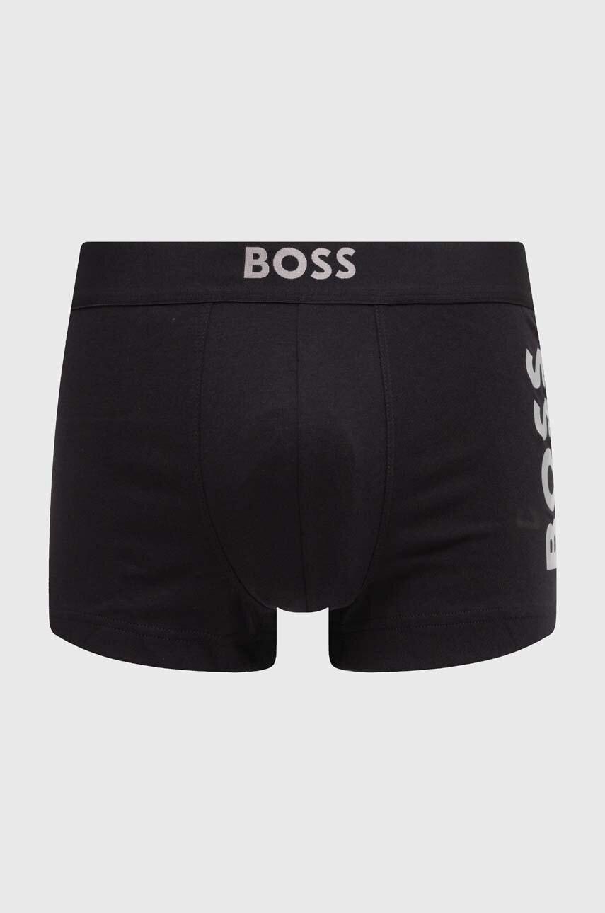 Levně Boxerky BOSS pánské, černá barva