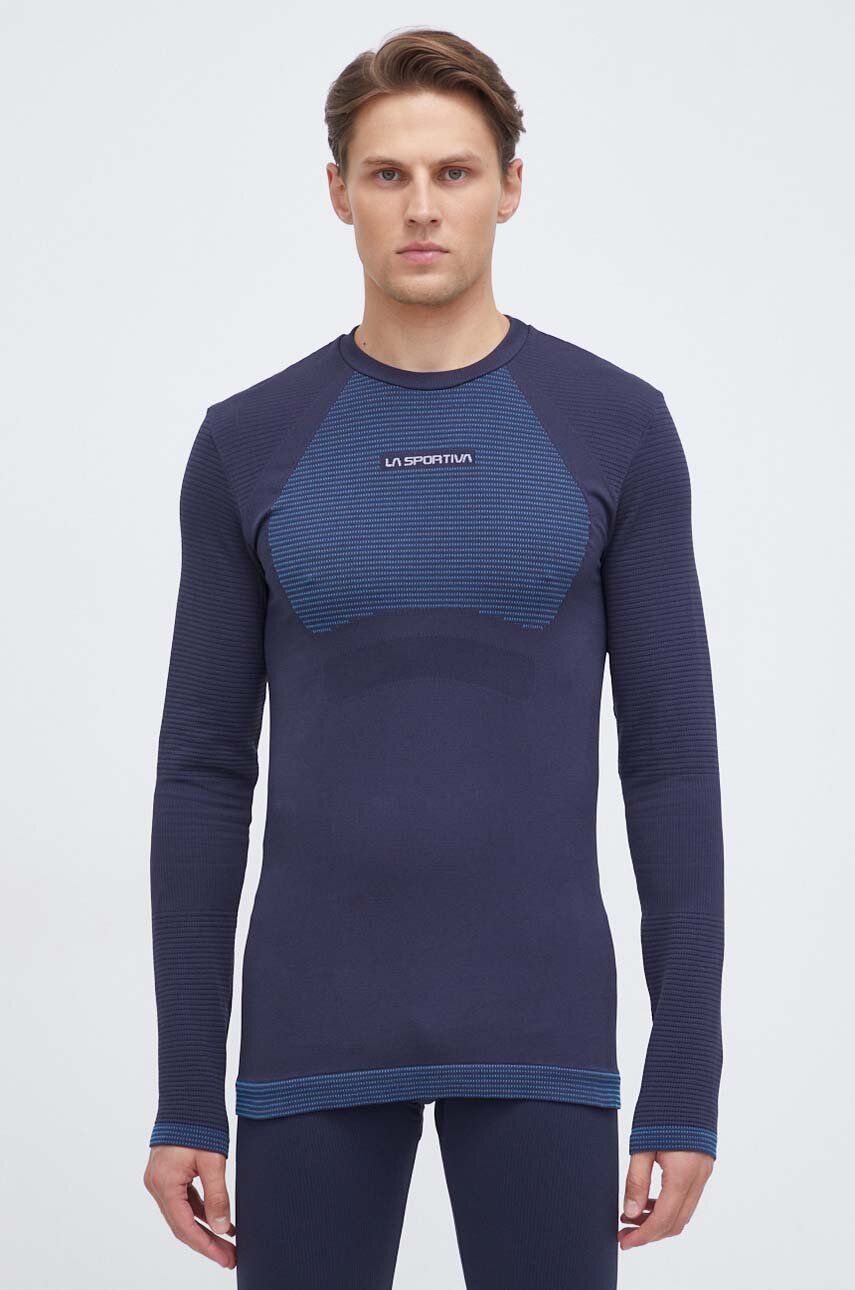Funkční triko s dlouhým rukávem LA Sportiva Synth Light tmavomodrá barva - námořnická modř - 94 % Po