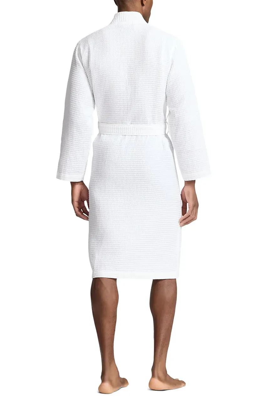 Хлопковый халат Polo Ralph Lauren цвет синий 714910651 Хлопковый халат Polo Ralph Lauren цвет синий 714910651