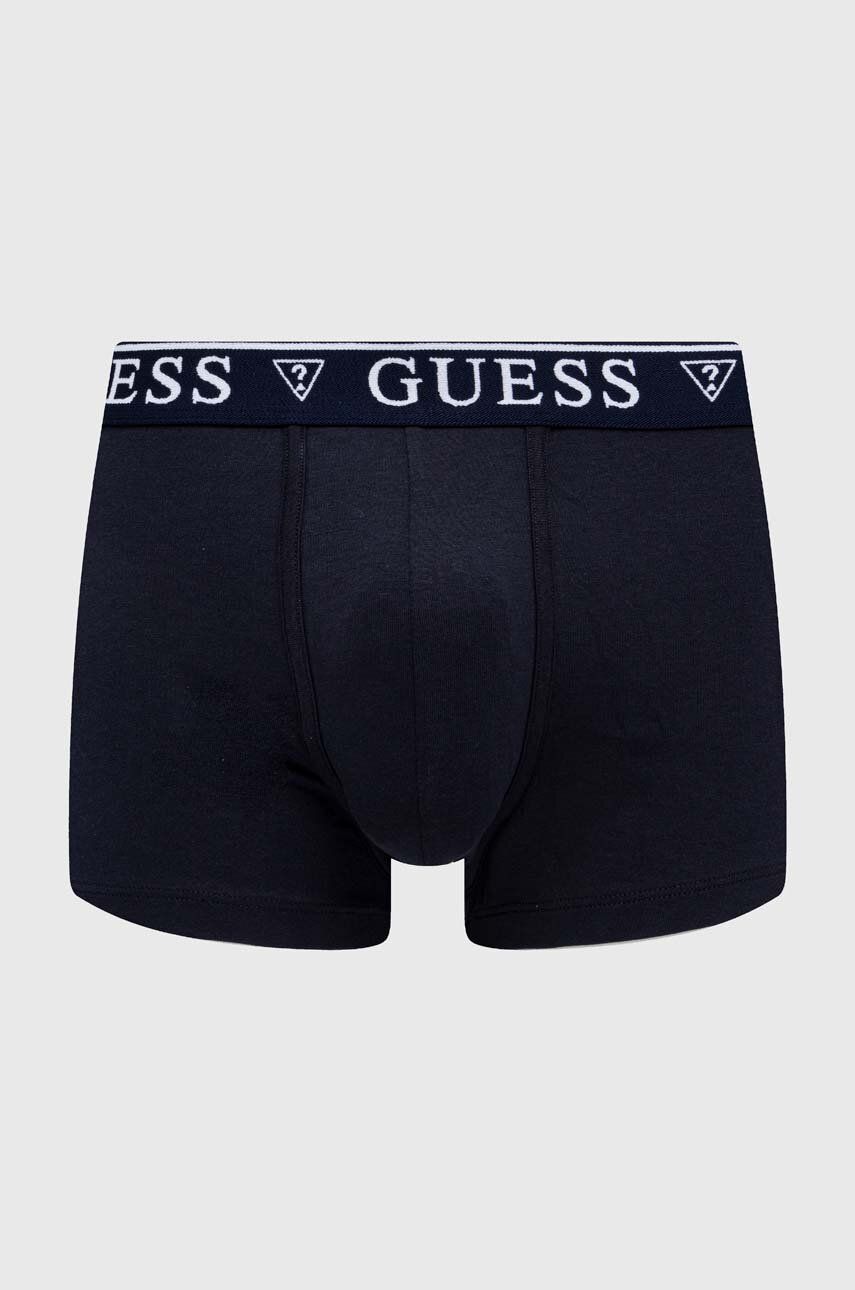 Levně Boxerky Guess BARNEY pánské, tmavomodrá barva, U2RF00 KCD31