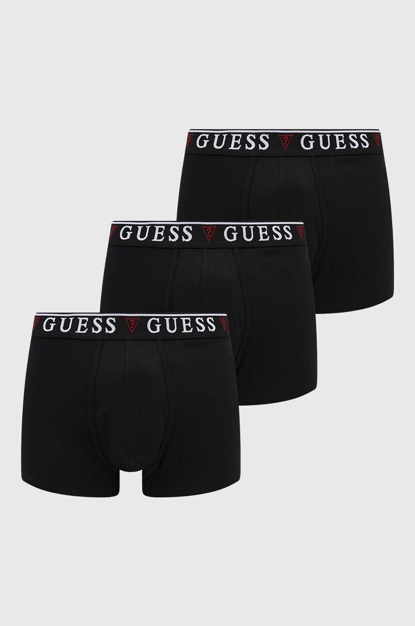 

Боксерки Guess (3 броя) BRIAN в черно U97G01 KCD31, Черен