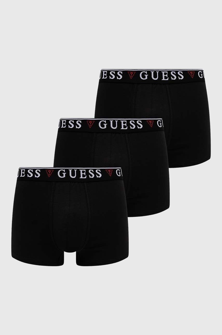

Боксерки Guess (3 броя) BRIAN в черно U97G01 KCD31, Черен