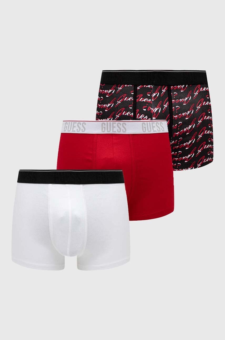 

Боксерки Guess (3 броя) в червено, Червен