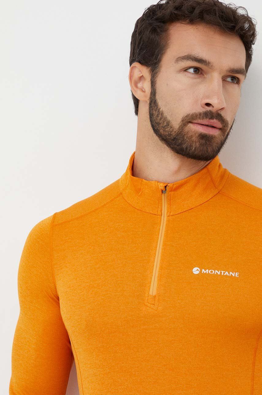 Funkčné tričko s dlhým rukávom Montane Dart Zip oranžová farba