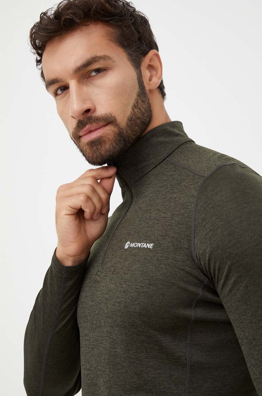 Montane Longsleeve Funcțional Dart Zip Culoarea Verde