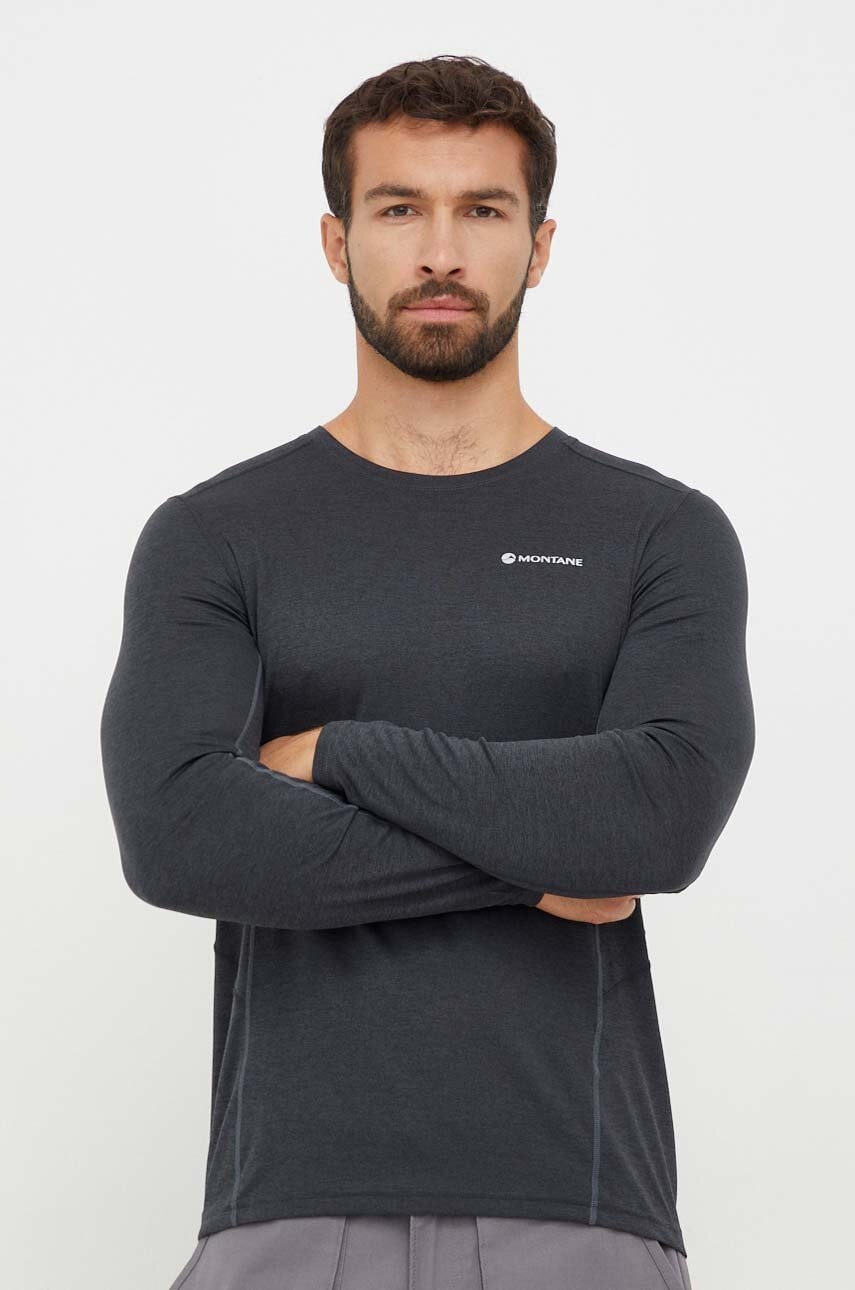 Montane longsleeve funcțional Dart culoarea negru
