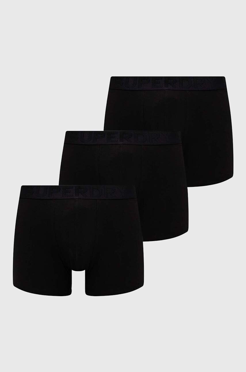 

Боксери Superdry 3-pack чоловічі колір чорний