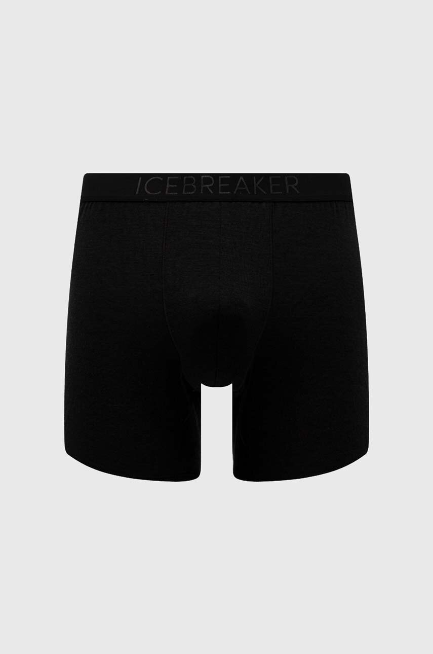 Icebreaker lenjerie functionala Anatomica Cool-Lite culoarea negru