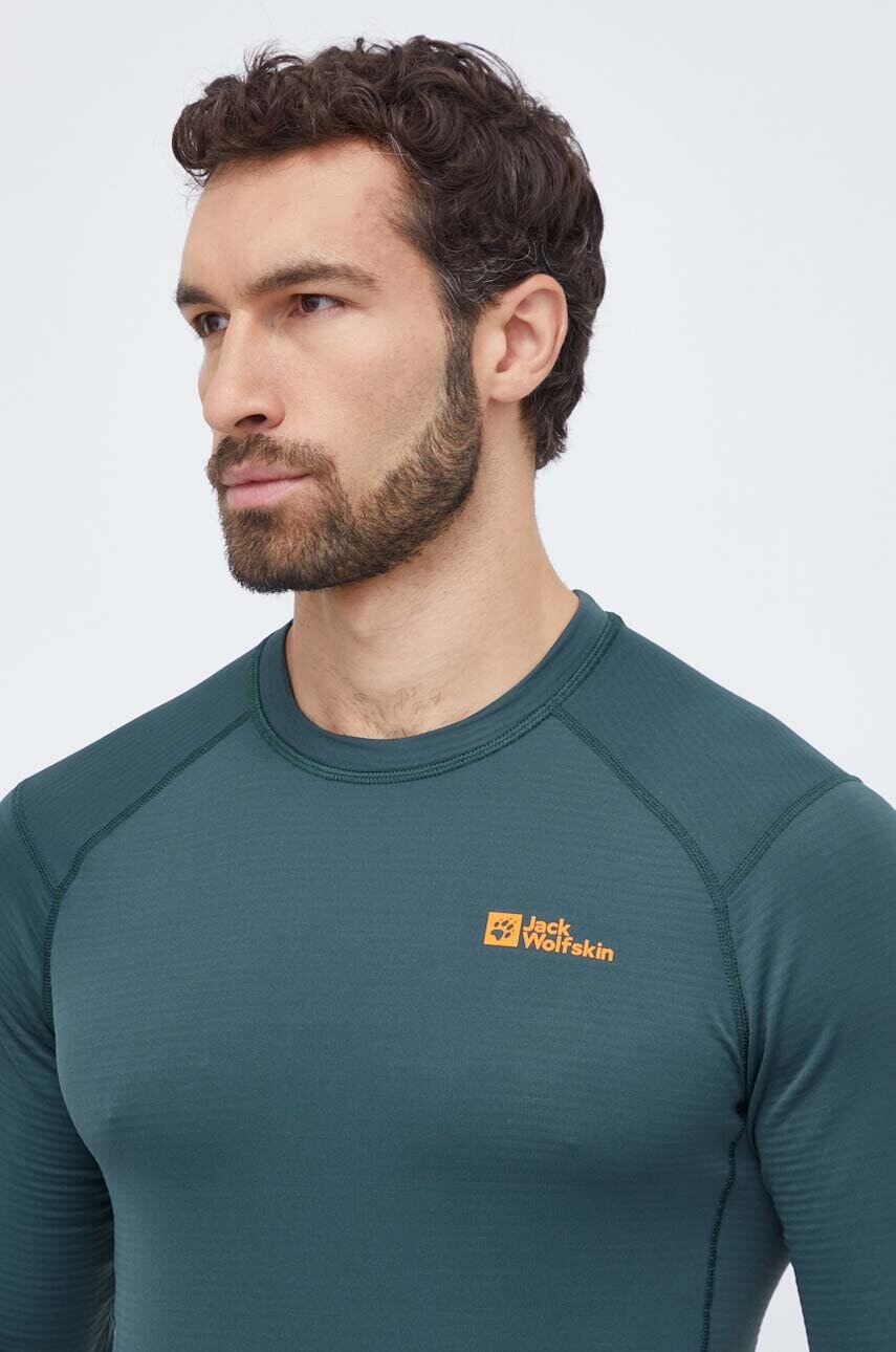 Jack Wolfskin longsleeve funcțional Infinite culoarea verde