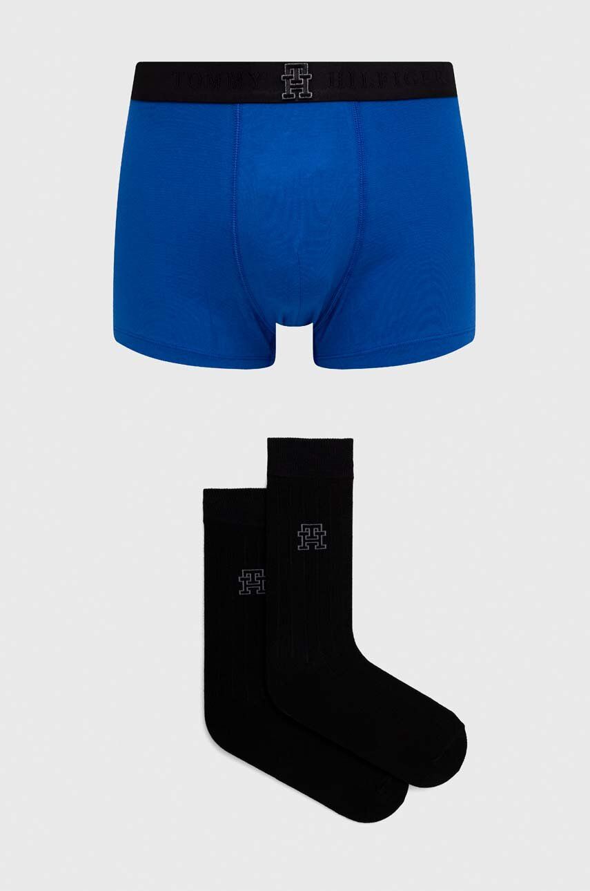 Boxerky a ponožky Tommy Hilfiger pánské - modrá - Materiál č. 1: 95 % Bavlna
