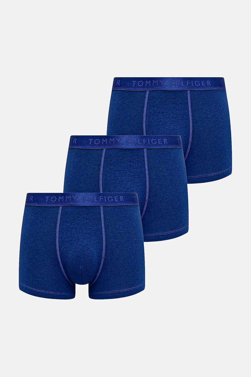 Levně Boxerky Tommy Hilfiger 3-pack pánské, černá barva, UM0UM02760