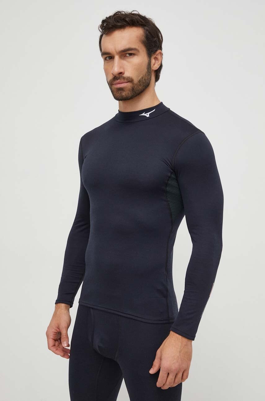 Mizuno longsleeve funcțional Mid Weight culoarea negru