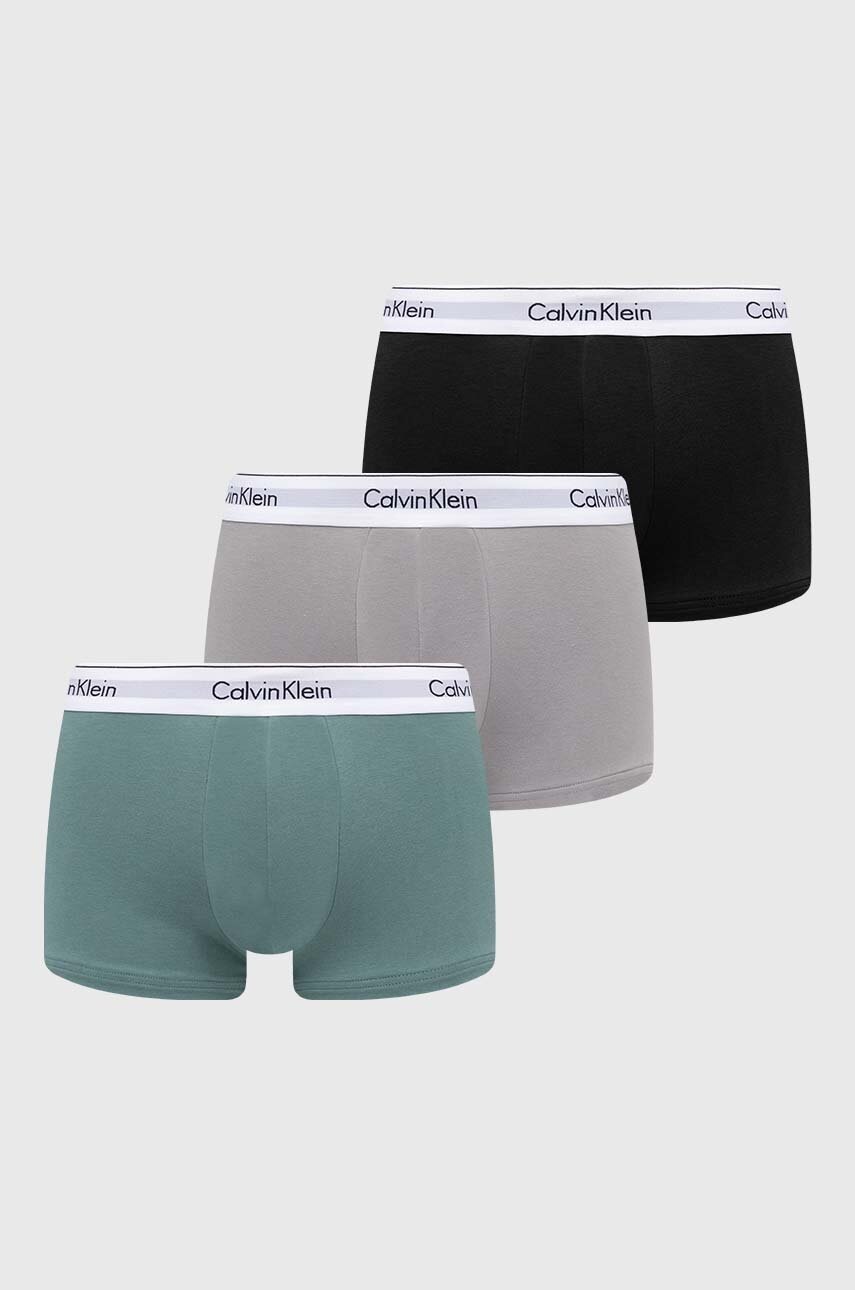 

Боксерки Calvin Klein Underwear (3 броя) в зелено 000NB2380A, Зелен