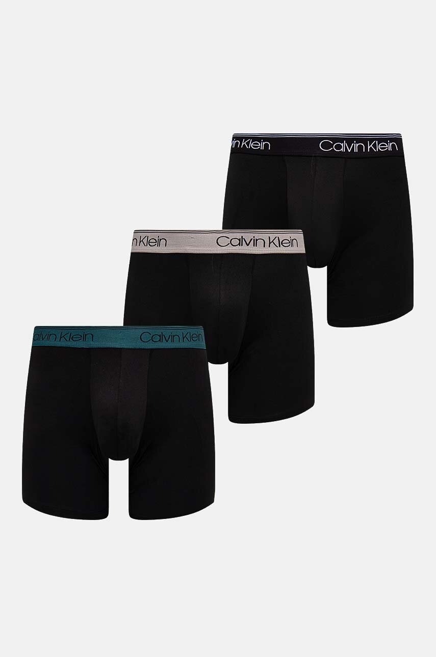 

Боксерки Calvin Klein Underwear (3 броя) в черно, Черен