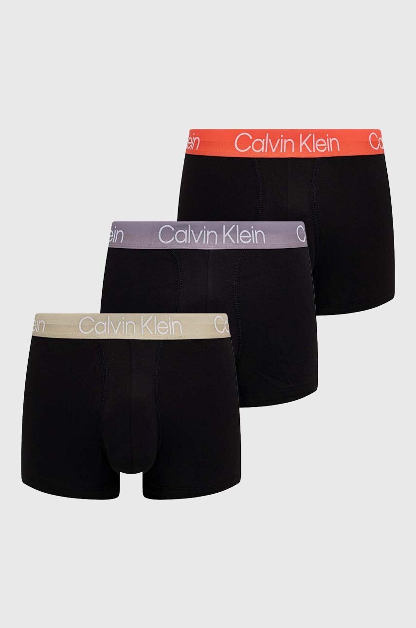 

Боксерки Calvin Klein Underwear (3 броя) в черно, Черен