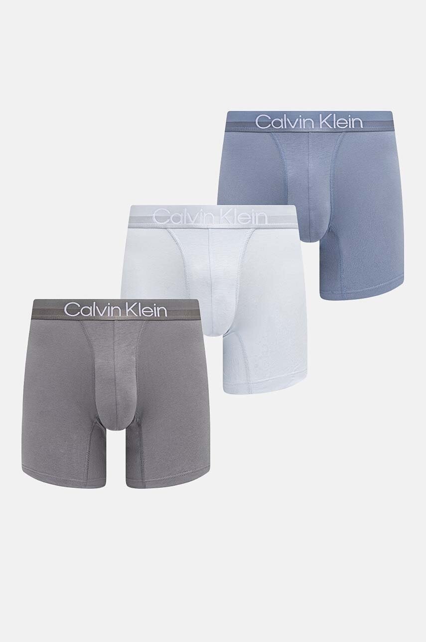 

Боксерки Calvin Klein Underwear (3 броя) в синьо, Син