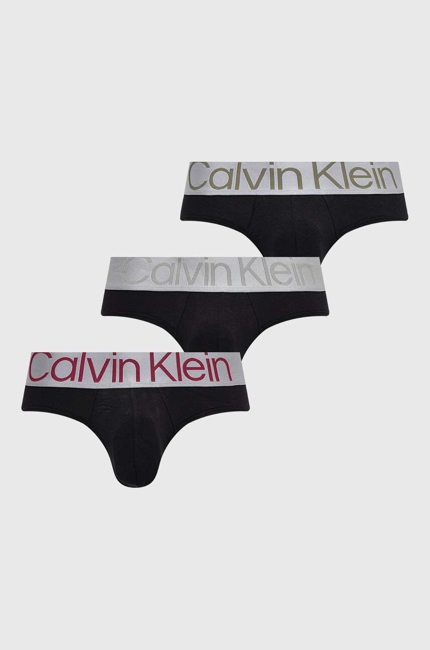 

Слипове Calvin Klein Underwear (3 броя) в черно, Черен