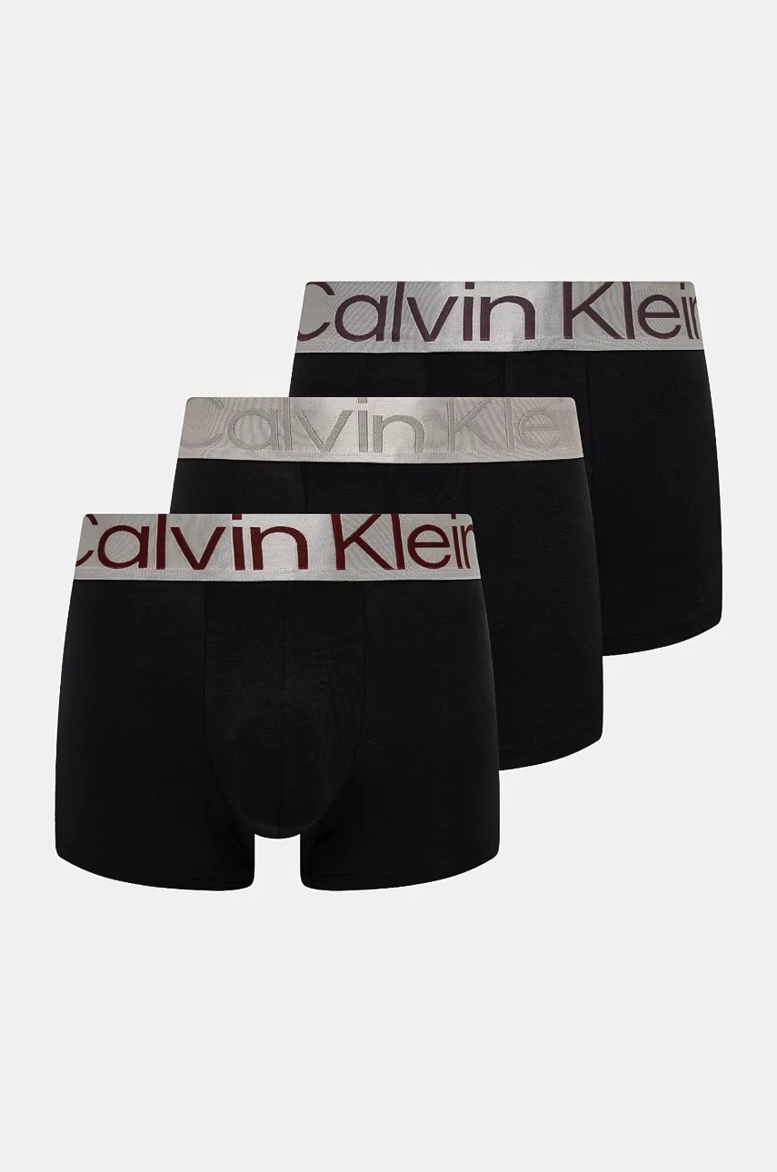 

Боксерки Calvin Klein Underwear (3 броя) в черно, Черен