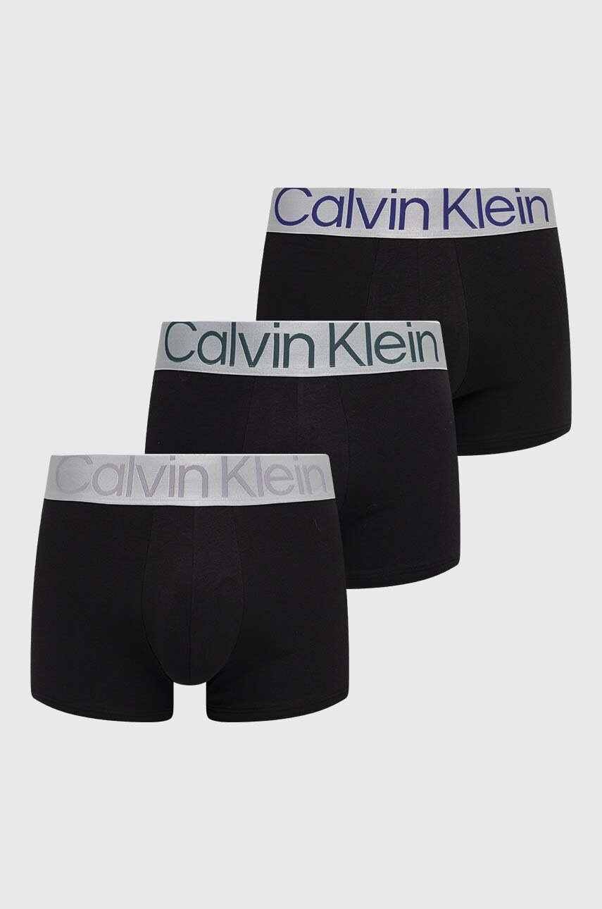 

Боксерки Calvin Klein Underwear (3 броя) в черно, Черен