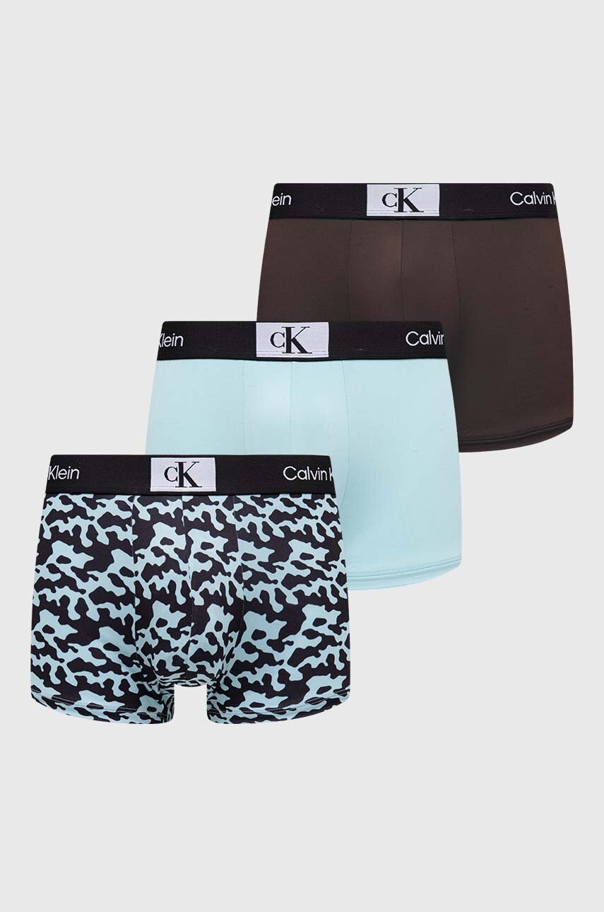 

Боксерки Calvin Klein Underwear (3 броя) в зелено 000NB3532E, Син