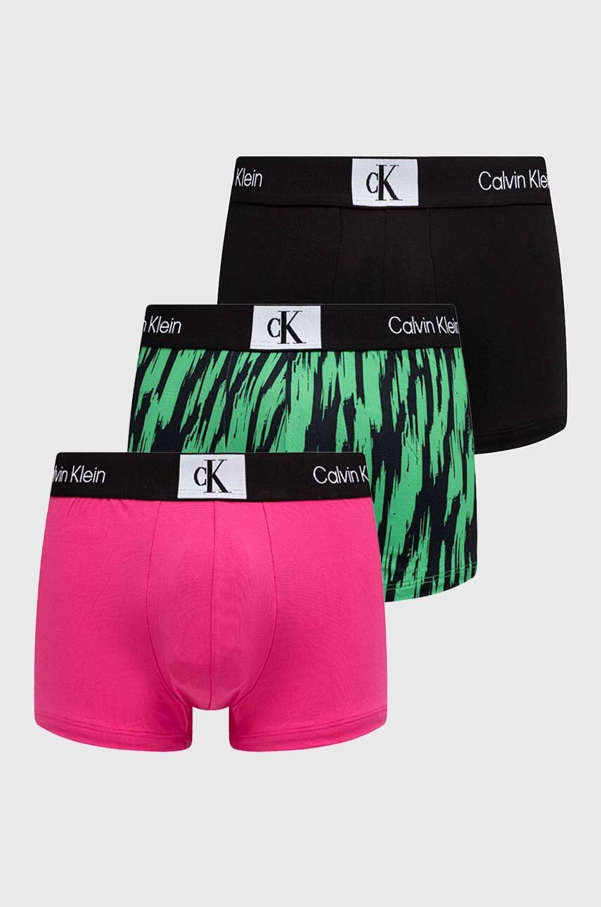 

Боксерки Calvin Klein Underwear (3 броя) в зелено, Зелен