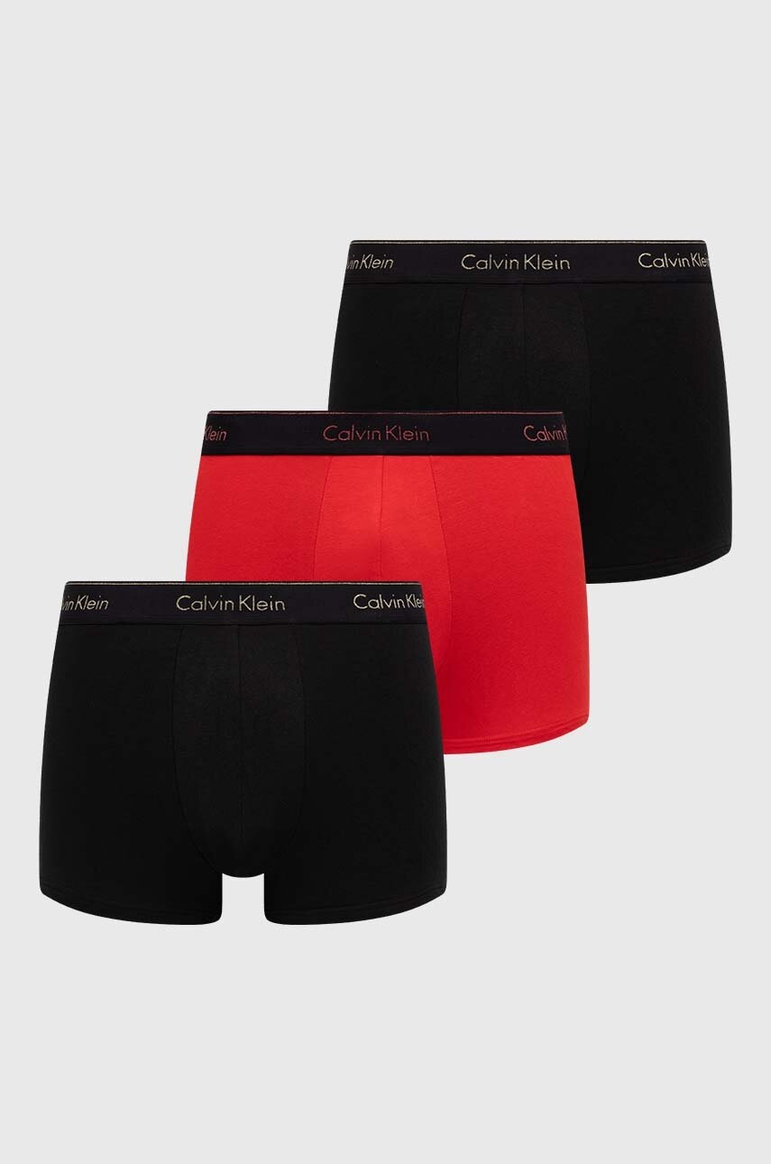 

Боксерки Calvin Klein Underwear (3 броя) в червено, Червен