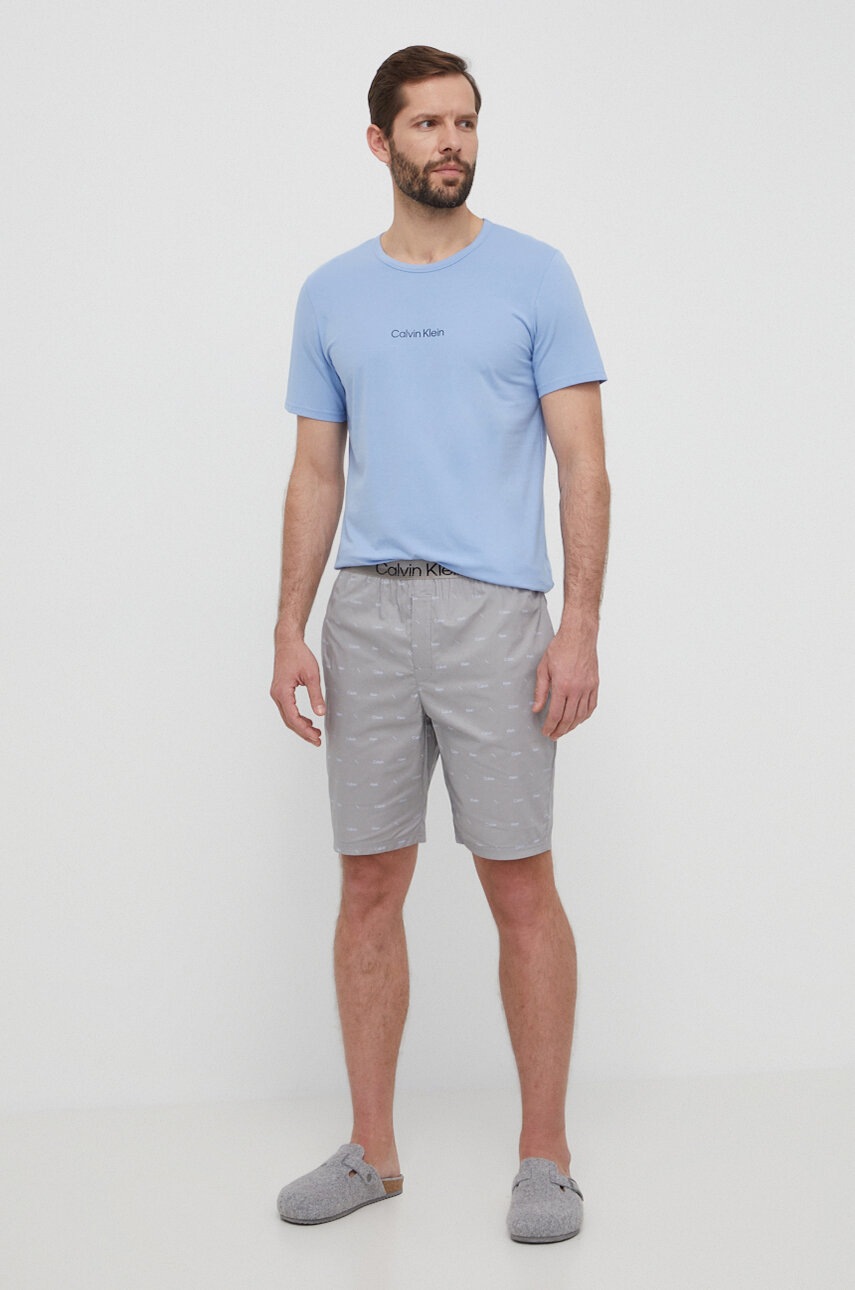

Пижама Calvin Klein Underwear мъжка в сиво с десен 000NM2183E, Сив