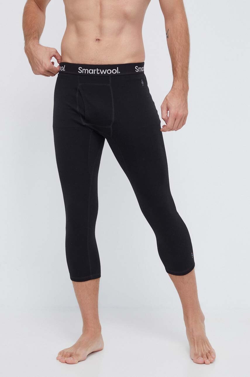 Smartwool jambiere funcționale Classic Thermal Merino culoarea negru