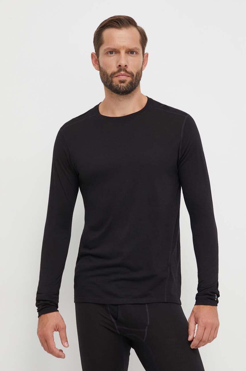 Smartwool longsleeve funcțional Classic All-Season Merino culoarea negru