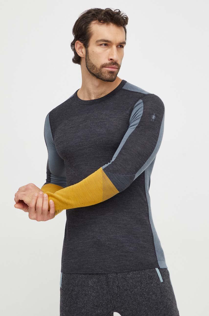 Levně Funkční triko s dlouhým rukávem Smartwool Intraknit Thermal Merino šedá barva